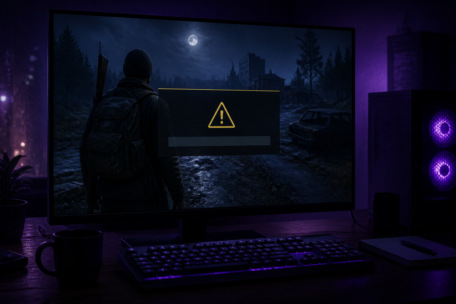 BattlEye update notice beside a DayZ launcher screen