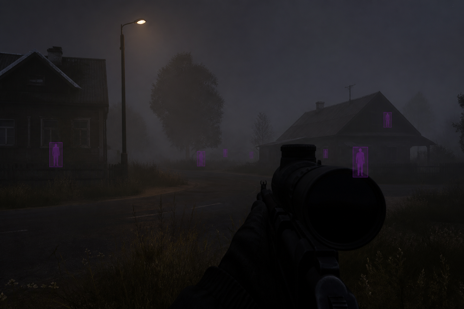 DayZ Player ESP overlay highlighting nearby survivors