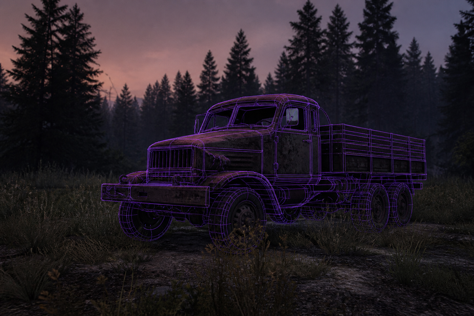 DayZ vehicle ESP on open road